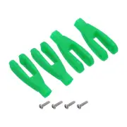 4Pcs Nylon Clevis M2 Thread Linkage End with Screws for RC Airplane Model,Green