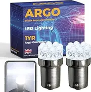 Argo 382 P21w Bulb Xenon White Led Car Bulbs 12v Stop Tail Brake Light Bulbs 1156 Ba15s DRL Daytime Running Lights P21w Led Bulb Upgrade Super Bright Car Light Bulbs