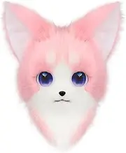 HAOAN Animal Furry Fursuit Head Mask Plush Cat Fox Mask Costume Props for Halloween Cosplay Party