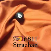 STRACHAN 6811 English Pool Snooker Billiards CLOTH 9ft x 4.6ft - PAPRIKA