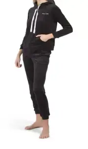 womens HALE BOB Black Hoodie Lounge Set Size XL NWT