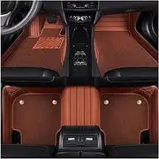 Custom Car Floor Mats Compatible for Audi Q3 2016 Year Auto All-Weather Foot Carpets New Multi-Color(Brown Style 2)