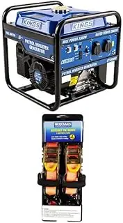 Kings 3.0kVA Inverter Generator + Hercules Heavy Duty 3m Ratchet Strap (2 Pack)