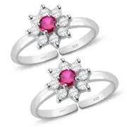 @ 925 Sparkling Toe Ring Bichiya In 92.5 Sterling Silver For Women