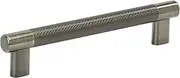 [Amerock] Kitchen Cabinet Pull | Gunmetal | 6-5/16 in (160 mm) Center-to-Center | Bronx | 1 Pack | Furniture Hardware | Cabinet Handle | Bathroom Drawer Pull