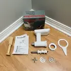 KitchenAid Stand Mixer Attachment Accessory Food Meat Grinder White Model FGA