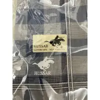 在飛比找蝦皮購物優惠-Hussar 全新 手帕 藍色 格子條紋