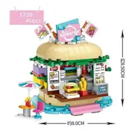 在飛比找ETMall東森購物網優惠-Loz LOZ 歡樂遊樂場mini積木系列 - 漢堡店1pc