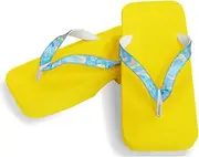Hajime(一歩) [One Step] [Hajime] Geta Clogs, Soft and Water Resistant, Made of Sponge, 10.6 inches (27 cm), YL/Gradefrava x Blue, Gradeflower x Blue (Gradeflower x Blue/27), Gradiene Flower × Blue, 27.0 cm
