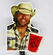 Toby Keith Red Solo Cup Country MusicBadge Reel ID Holder Nurse Lets Have Party