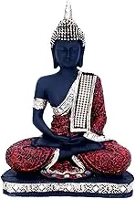 Ecom Trading Sitting Buddha Idol Statue Showpiece (Red Black)