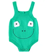 [Stella McCartney Kids] Stella McCartney Kids Baby appliqué cotton bodysuit M 24 green