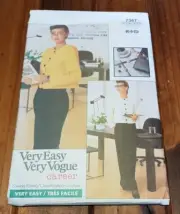 Vogue 7367 Vintage Sewing Pattern Career Jacket Skirt Pants Size 6-8-10 UNCUT