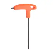 T-Handle Hex Key Wrench 3mm S2 Steel T-Key Inner Hexagon Spanner, Orange