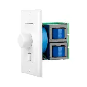 In Wall Speaker Volume Control 300W with A/B Switch, Rotary Knob White SVC405