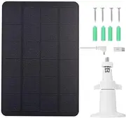 High-Efficiency Solar Panel Kit for Camera Panel for Spotlight Security Solar Panel Designed Arlo Essential Camera, 4W