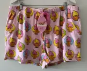 Peter Alexander Womens Good Luck Trolls PJ Shorts Size 1+ RRP$69.95