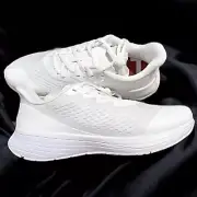 Size 8.5…….Ladies White/Breeze Relay Trainer Sneakers. New…..Lane Eight