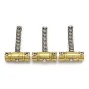 3Pcs Brass Guitar Bridge Compensated Saddle for 6 String Telecaster Style Guitar