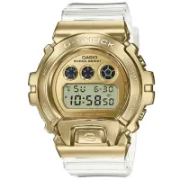 在飛比找momo購物網優惠-【CASIO 卡西歐】卡西歐G-SHOCK 金屬電子錶-金(