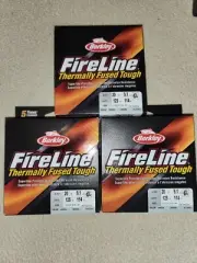 (3) Berkley FireLine Thermally Fused Superline [Color-Crystal] [125YD] [20lb]