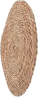 VANZACK Pet Grass Mat Round Rug Blankets Furniture Dog Pads Round Rattan Rug Kitten Blankets Dog Crate Pad Pet Furniture Protector Crate Mat Coffee Cattail Grass