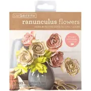 Lia Griffith Frosted Paper Blooms Ranunculus Flowers, 6" x 6.5", Assorted