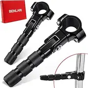 Benlari Universal Motorcycle Highway Pegs Foot Pegs 25mm 32mm Black
