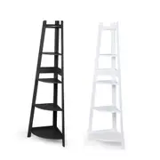 Levede 5 Tier Corner Bookshelf Storage Cabinet Bookcase Rack Organizer Display