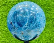 Blue apatite 160 mm Large Sphere,Blue Apatite Crystal Ball , Blue Stone Healing