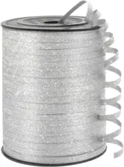 Silvery Glitter Curling Ribbon, 1/5" Wide X 500 Yards Christmas Curling Ribbons