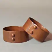 Hand-hammered Copper Napkin Rings