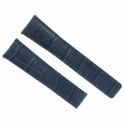 20MM LEATHER STRAP WATCH BAND FIT TAG HEUER CARRERA 1887 F1 CLASP FC5037/39 BLUE