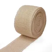 2.5" Jute Fabric Ribbon burlap sewing craft ribbon fall decor Halloween 4 yards