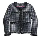 NWT J.Crew Lady Jacket in Navy Ivory Black Metallic Houndstooth Blazer 10