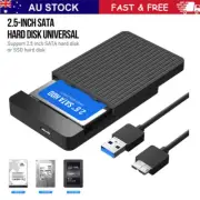 USB 3.0 Portable External Hard Drive Disk Case Slim SATA Storage Box Device 6TB