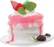 HOOTNEE Fake Cake for Birthday Artificial Cake Model Home Decor Party Supplies