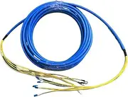 VJSUWI Mining Tank Jumper 1-50 m Pigtail 9.5 mm Explosion-Proof Flame Retardant Fibre Singlemode 2 4 Cores Optical Patch Cable (3 m 5 Pieces, 2 Cores LC-LC Jumper)