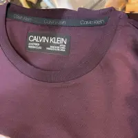 在飛比找蝦皮購物優惠-(現貨) Calvin Klein CK 酒紅色短袖上衣 T