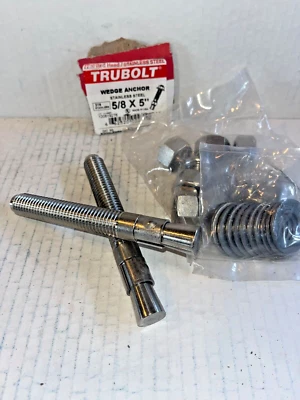 5/8" x 5" TRUBOLT REDHEAD STAINLESS STEEL ANCHOR WEDGE
