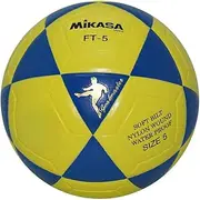 MIKASA Unisex Adult Footvolley Ball, Light Blue/Yellow, 5