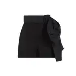 [Alexander Mcqueen] Alexander Mcqueen-Black Cupro Shorts-Donna 38 IT