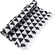 Protective Cover for Microwave Oven Toaster Dust Cover Oven Lid 30x90cm Cotton Triangle Design Washable