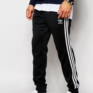 【紐約范特西】現貨 ADIDAS SUPERSTAR CUFFED TRACK PANTS AJ6960 黑色束口棉褲