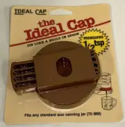 The Ideal Cap Drink Lids Canning Jar Built in Spoon Measures 1/2 tsp Made in USA