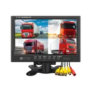 9 Inch 4 Split Quad Car Rear View Monitor 4 Video Input Display TFT LCD Screen