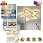Remote Control Ceiling Fan with 3 Light Modes and 6 Speed Settings - Modern Home