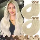 200S Nano Ring Tip Human Hair Extensions Micro Loop Bead Full Head THICK Blonde