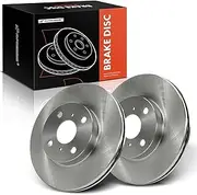 A-Premium Front Disc Brake Rotors Set Compatible with Toyota Prius C 2012-2019, Yaris 2006-2018 & Scion iQ 2013 2-PC Set