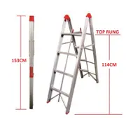 Aluminium Folding Ladder 4 Steps 1.14M